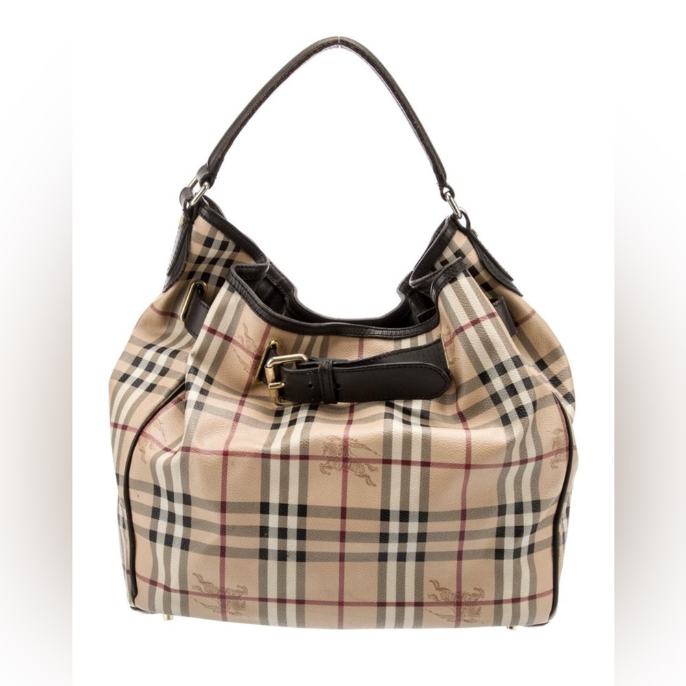 Burberry Haymarket Check Hobo